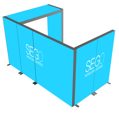 SEGO Modular Lightbox Display Configuration G Double-Sided (Graphic Package)
