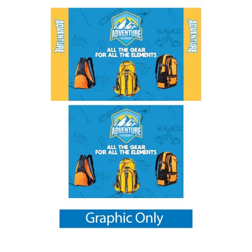 Wallbox Display Trade Show Wall System 10'w x 8'h, Includes Graphic