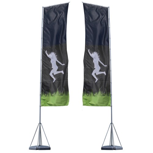 23ft Mondo Flag Pole With Double Sided (Graphic Package)