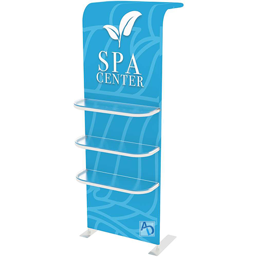 EZ Tube Waterfall Shelves Single-Sided - Graphic Package | Anything Display