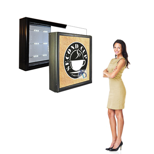 24 x 24 Economy Aluminum Hinged LED Lightbox | Anything Display