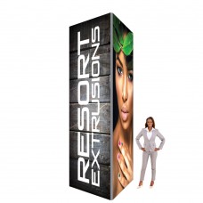 4 x 14 ft. 60D Big Sky Square Tower Backlit Silver Frame (Graphic Package)