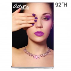 5 foot wide Silverstep Retractable Banner Stand 