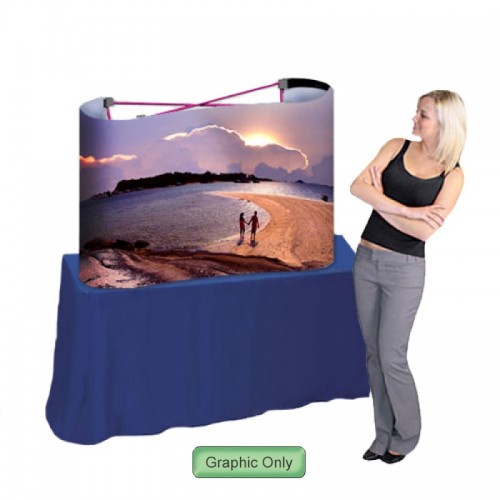 Tabletop Pop up Display Booth Coyote 48w x 30h Full Graphics