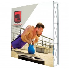 Lumiere 8ft Square Trade Show Booth Display with Fabric Graphic
