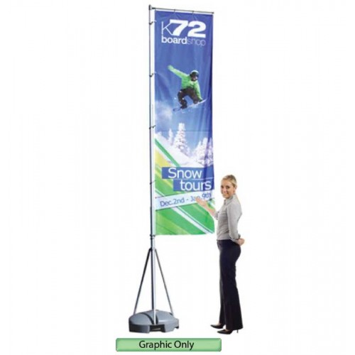 Flagpole Mondo 13 ft  Telescopic Stand and Base Only