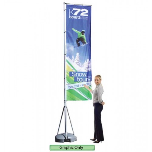 13 ft Mondo Flag Pole Banner with Graphic Package