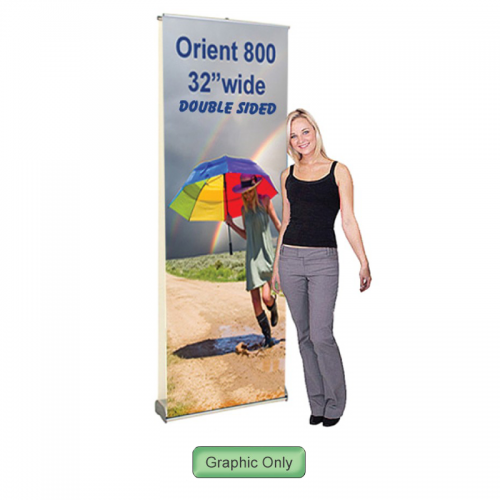 Double Sided Banner Stand Orient 800 Trade Show Stand Display