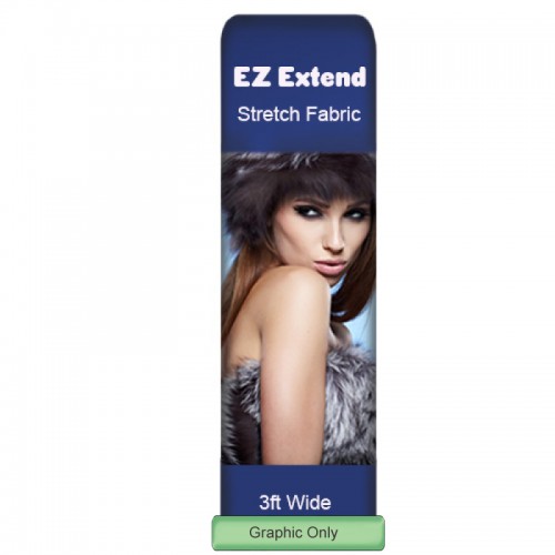 Extra Tall Banner 11ft high x 3ft EZ Tube Banner Extend with Graphics