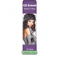 2 x 9.5 ft. EZ Extend® Single-Sided with White Back Fabric (Graphic Only)