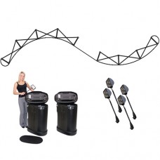 Serpentine Pop Up Booth Trade Show Kit 7h x 18 ft wide Frame
