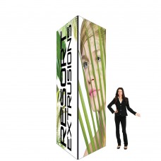 Tower Display 12ft SEG Fabric Frame, 5' x 5' with Custom Graphics