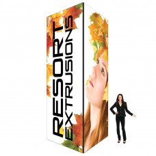 6 x 16 ft. 60D Big Sky Square Tower Black Frame (Graphic Package)
