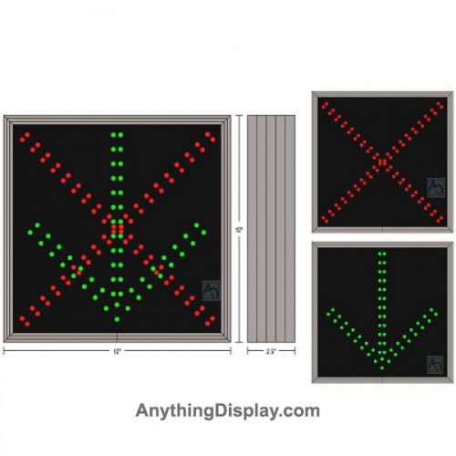 OPEN/CLOSED - LED Lane Control Sign - Orange Traffic inc.