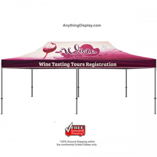 Casita Canopy Tent 10x10 Aluminum with Dye Sub Printed Canopy
