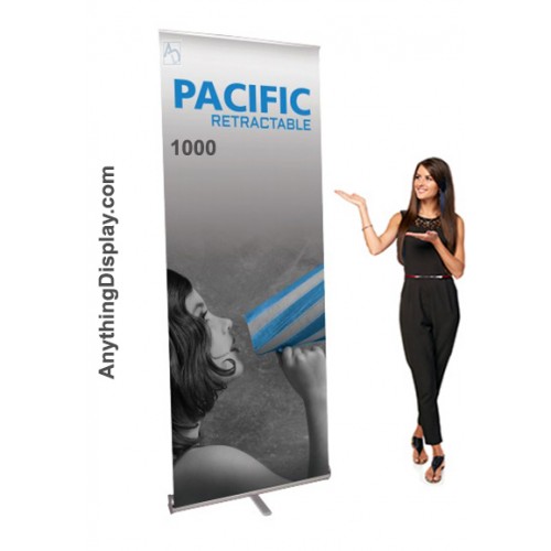 40 inch w Pacific 1000 Retractable Standup Display