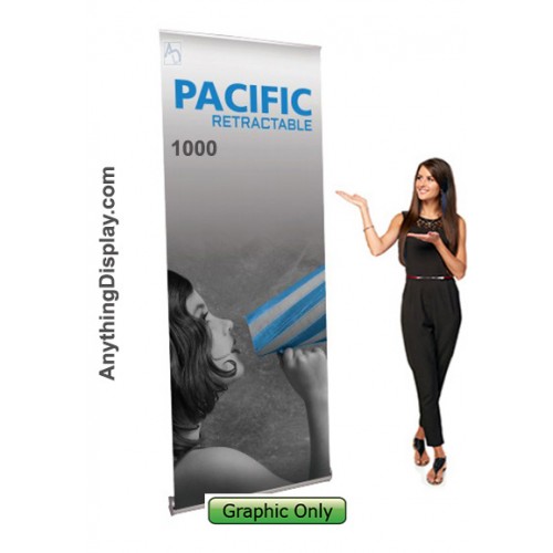 40 inch w Pacific 1000 Retractable Standup Display