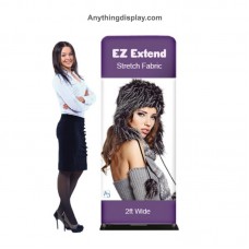 2 x 5.5 ft. EZ Extend® Single-Sided with White Back Fabric (Graphic Package)