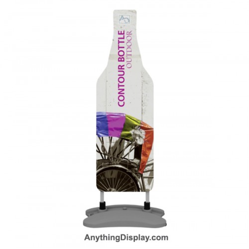 Contour Outdoor Sign Bottle with Graphic & Base