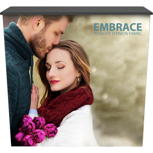 Embrace Counter Portable Push Fit Fabric Graphics