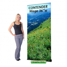 Custom Printed Banner for Contender Mega Display 3' 