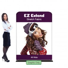 4 x 5.5 ft. EZ Extend® Single-Sided with White Back Fabric (Graphic Only)