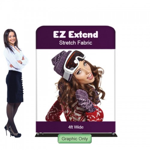 4 x 5.5 or 6.5 ft. EZ Extend® with Fabric (Graphic Package)