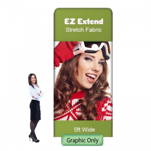 5 x 11.5 ft. EZ Extend® Single-Sided with White Back Fabric (Graphic Only)