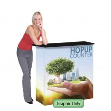 Custom Graphic for Hop Up Folding Counter with Shelves 39"