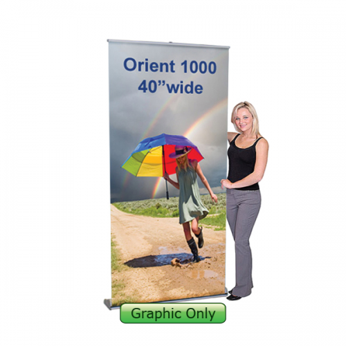 Retractable Banner Stand 40w Orient 1000 Promotional Stand Display