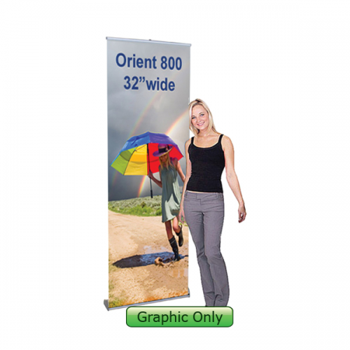 32 inch w Orient 800 Retractable Banner Stand Promotional Display