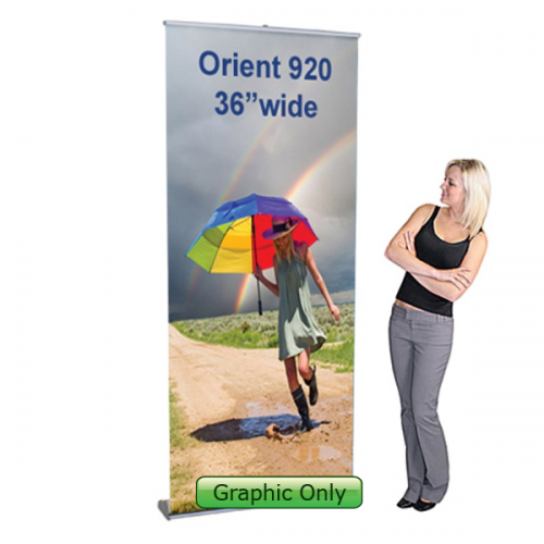 Trade Show Banner Stand Orient 920 Retractable 36w Stand Display