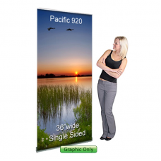 Custom Printed Banner for Pacific 920 Retractable Stand 36" 