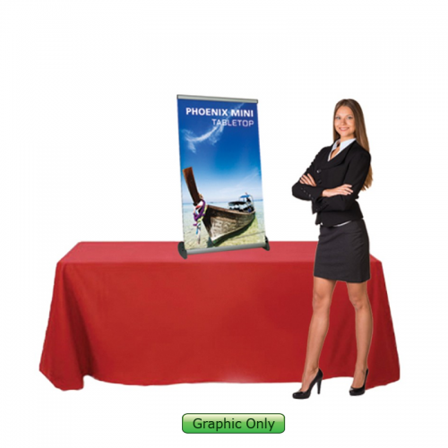 17 x 34 inch Phoenix Mini Table Top Banner Stand 