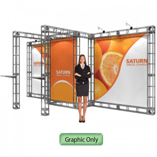 Saturn Truss Frame Trade Show Booth Truss System 10ft x 20ft