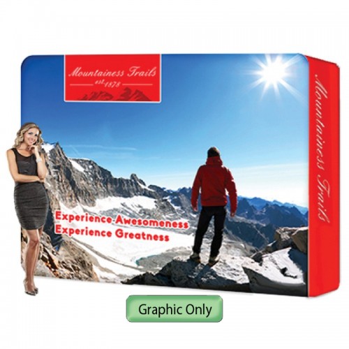 Wallbox Display Trade Show Wall System 10'w x 8'h, Includes Graphic