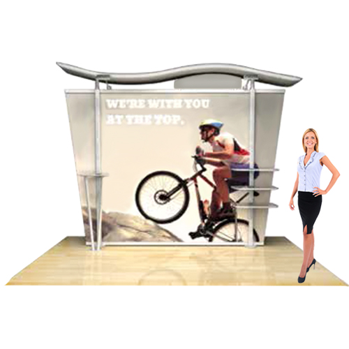 Hybrid Modular Monitor Stand Timberline Frame Marketing Display