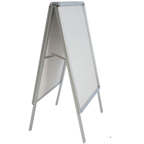 A-Frame Sidewalk Sign Graphic Display 24x33 Snap Frame Double Sided