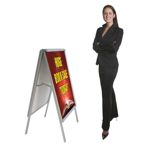 Pyramid A-Frame Sidewalk Sign 24 x 36 Printed Display