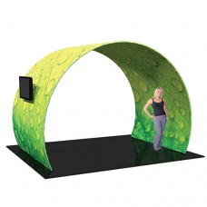 Arch Conference Wall Multi Media Display with Pillowcase Graphic 12ft