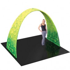 Arch Tradeshow Wall Display with Printed Pillowcase Graphic 10ft wide