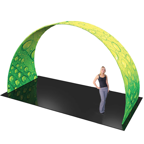 Arch Convention Wall Display with Printed Pillowcase Graphic 20ft wide