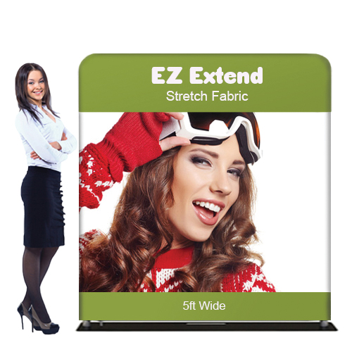 5 x 5.5 ft. EZ Extend® Single-Sided with White Back Fabric (Graphic Only)