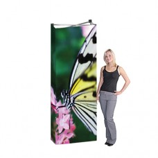 Pop Up Display Tower  with  Fabric Graphic HopUp 2ft wide x 7ft high