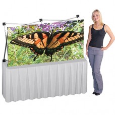 Table Top Pop up Display with Stretch Fabric Graphic HopUp 5ft wide