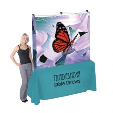 Table Top Pop Up Display with Stretch Fabric Graphic Hop Up 5ft x 5ft