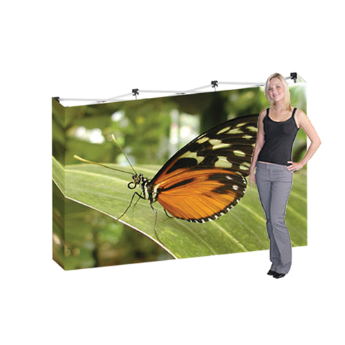 Pop Up Displays with Stretch Fabric Graphic Hop Up 8ft wide Booth