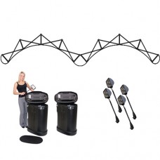 Pop Up Booth Kit 19ft wide Coyote Gull wing Frame Only