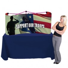 Trade Show Tabletop Popup Coyote 6ft wide x 2.5h with Printed Graphic