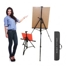 Easel Adjustable Aluminum Frame Display Silver Message Board Easel